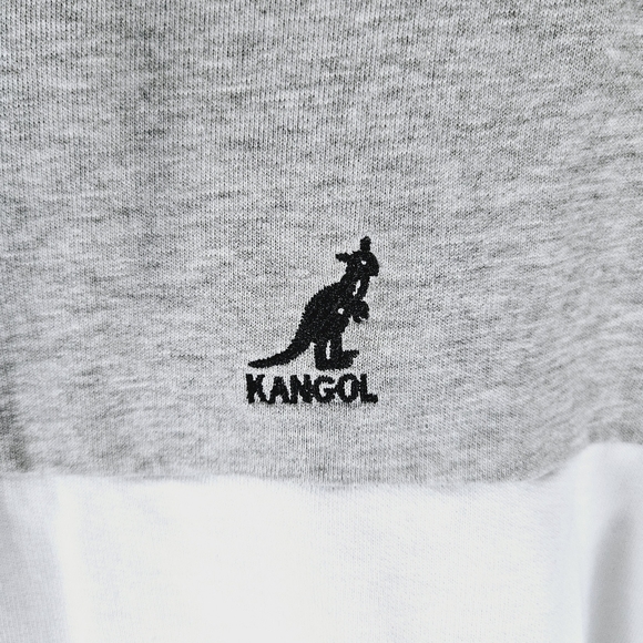 KANGOL | colour block ⅓ zip pullover hoodie - Picture 3 of 9